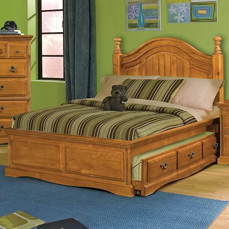 Full Platform Bed With Trundle